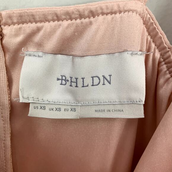BHLDN Eva Pink Chiffon Dress Bridemaid Gown Anthropologie XS Extra Small - Picture 9 of 11